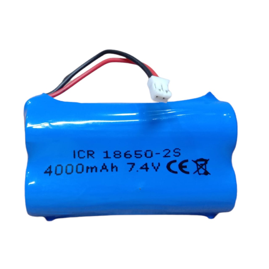 Baterai RC/ Baterai Speaker Bluetooth &amp; Elektronik Lainnya 2X 18650-2S 4000mAh 7.4V Protektor BMS 4.5A Konektor JST PH2.0 2 PIN