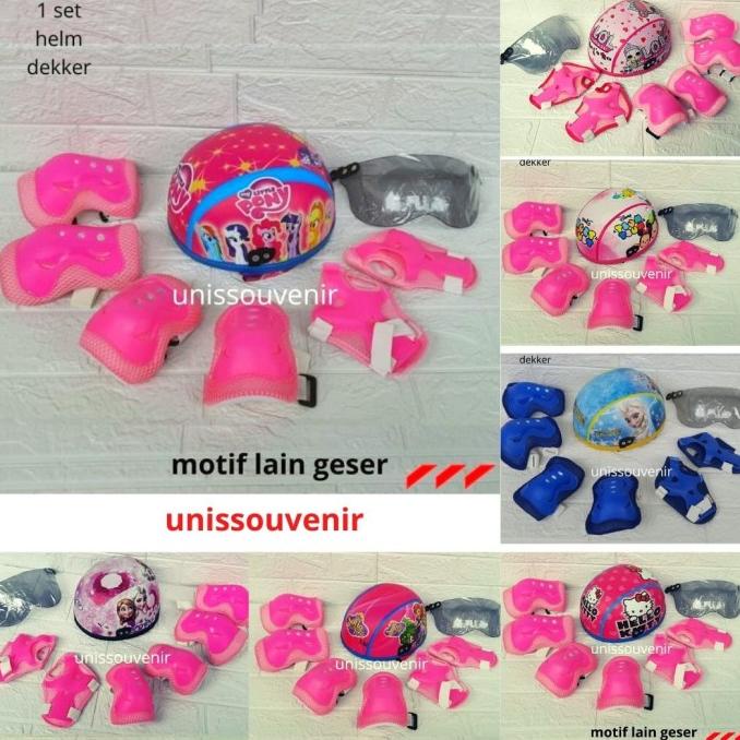 Helm Pelindung Set Anak-Anak utk Sepeda/Skuter Gunung Gowes