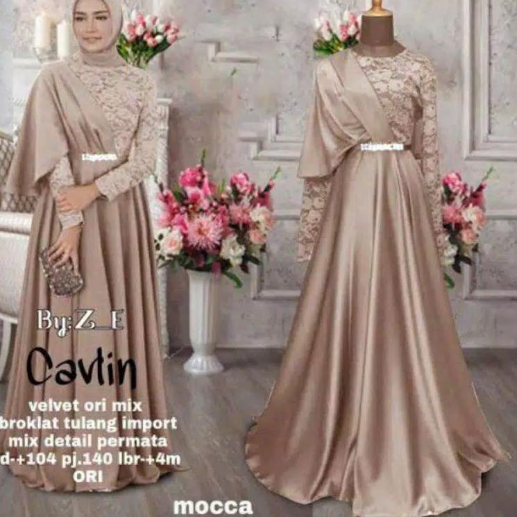 Siap Kirim.. GAMIS BROKAT CAVLIN / / PUSAT KULAKAN BATIK sarasavati store