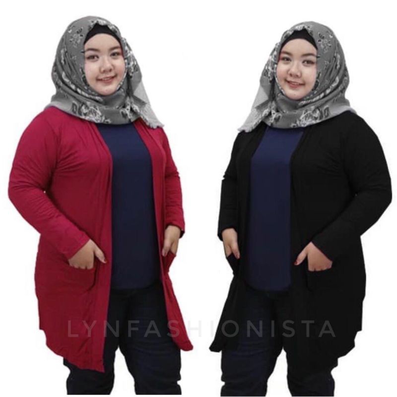 (3SIZE)KARDIGAN WANITA KAOS SPANDEK RAYON ADEM LEMBUT GRADE A PREMIUM/118