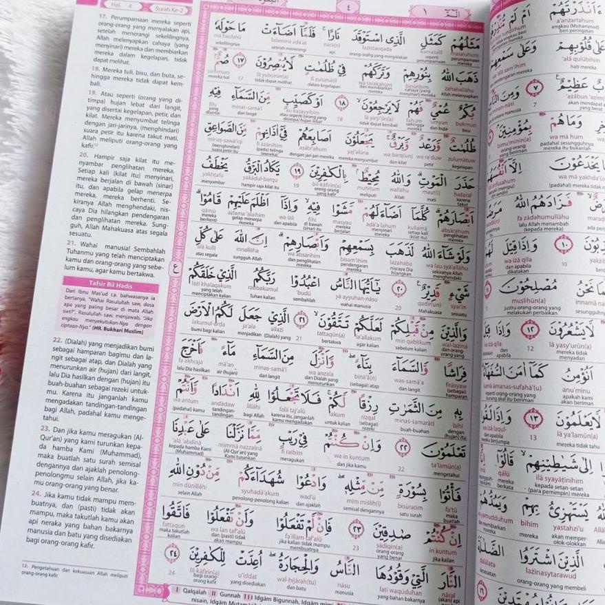 【Promo Hari Ini】 Al quran Alkhobir Jumbo Latin Perkata Terjemah Tajwid Dua Warna Alquran Lansia Al-Q