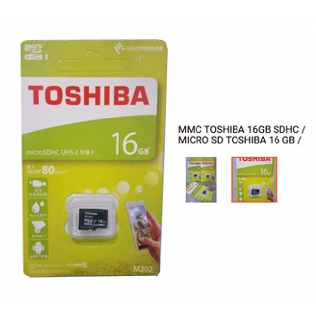 &lt; M.A &gt; Memory card toshiba 16gb