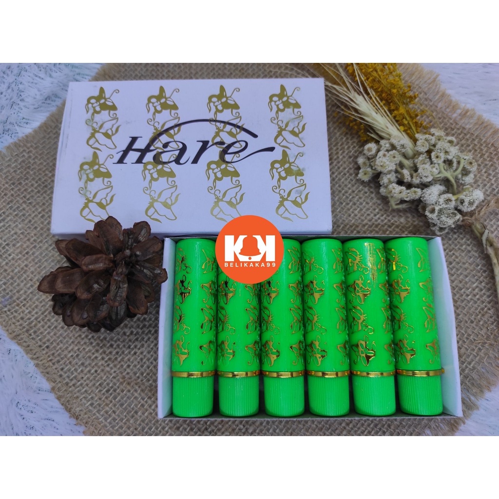 LIPSTIK HARE ARAB HIJAU DAN WARNA / LIPSTICK HARE ARAB / LIPSTIK ARAB HARE HIJAU / HARE HIJAU / HARE WARNA