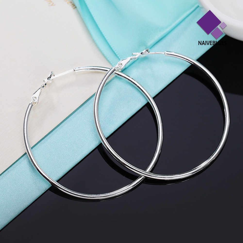 Anting Hoop Bulat Diameter 5cm - 8cm Untuk Wanita