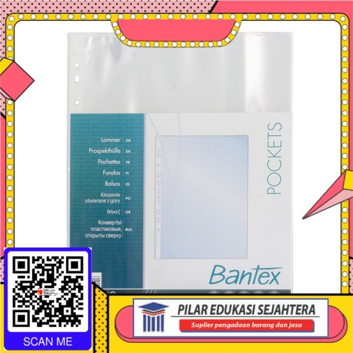 

REFILL POCKET CLEAR HOLDER BANTEX A4 8040
