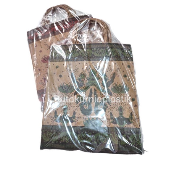 Paper Bag Batik Isi 10 pcs / Kantong Tas Kertas