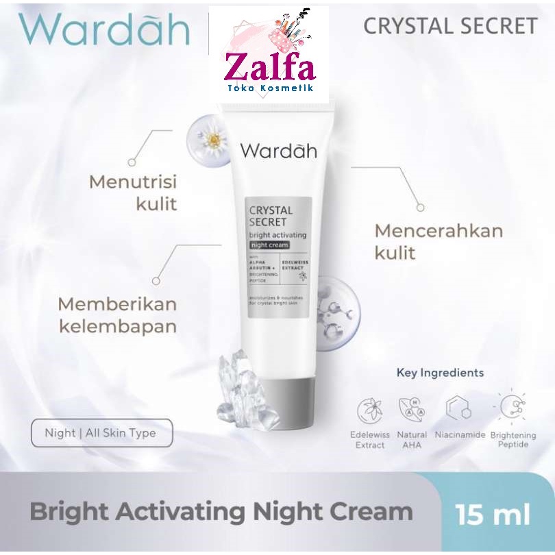 Wardah Crystal Secret Bright Activating Night Cream