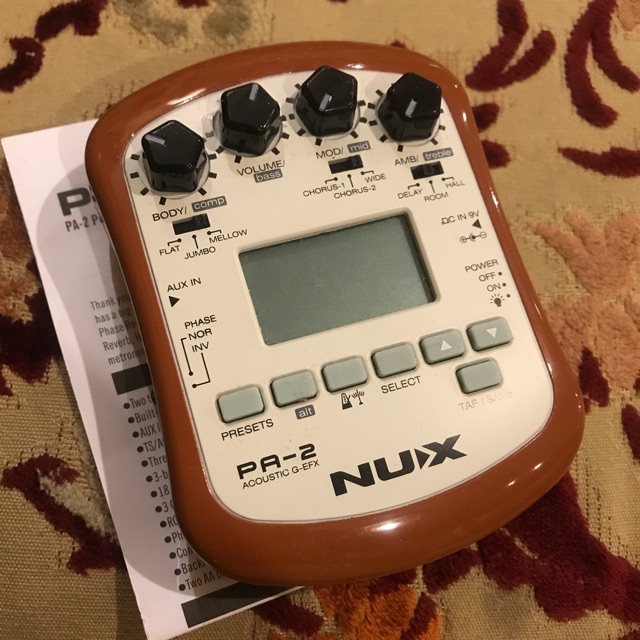 NUX PA-2 EFEK GITAR FREE CHARGER NUX ORI UKULELE MANDOLIN