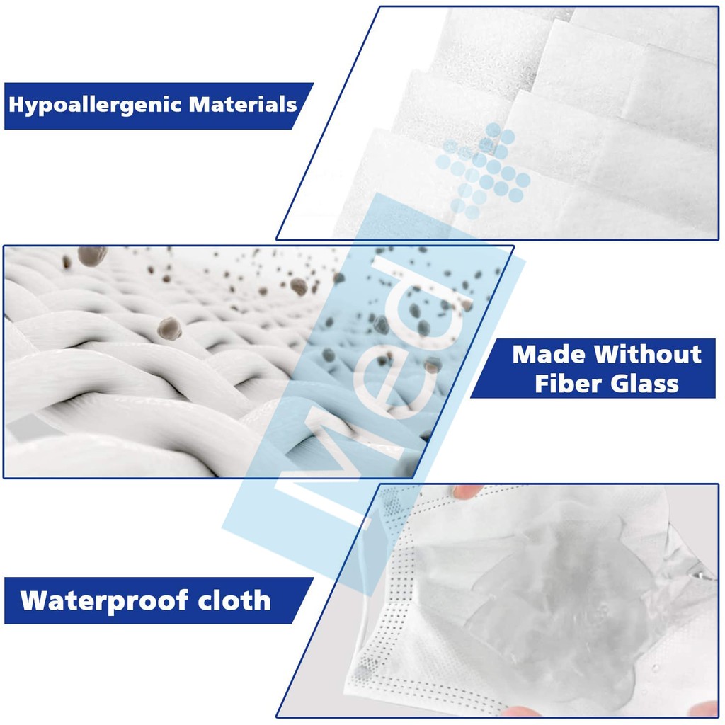 Med+ Masker Earloop 3ply isi 50pcs Disposable Face Mask Sekali Pakai (Kemenkes - Putih)-3