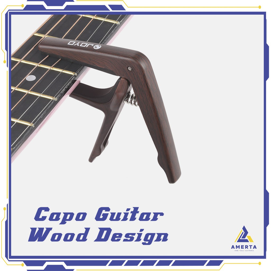 Capo Gitar Wood Design JOYO - Brown