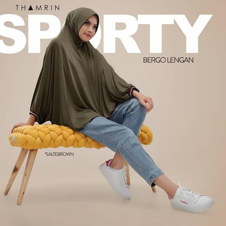 [PRODUK SIMBG] bergo lengan sporty thamrin /bergo lengan /bergosporty/bergosportysyari MZK