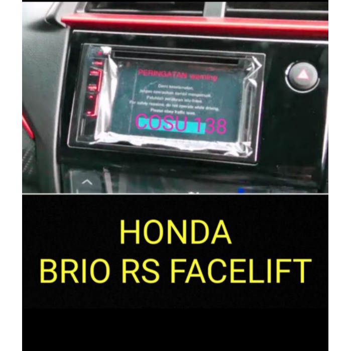 ANTI GORES NANO GLASS ORIGINAL 9H HEAD UNIT HONDA BRIO RS FACELIFT