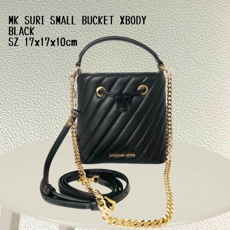 MK SURI SMALL BUCKET XBODY BLACK - PATRICIA