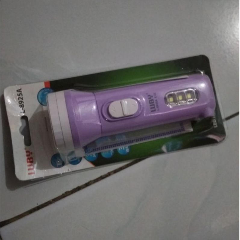 Lampu Senter Kecil LED LUBY L 8925A Rechargeable - Bisa Charge