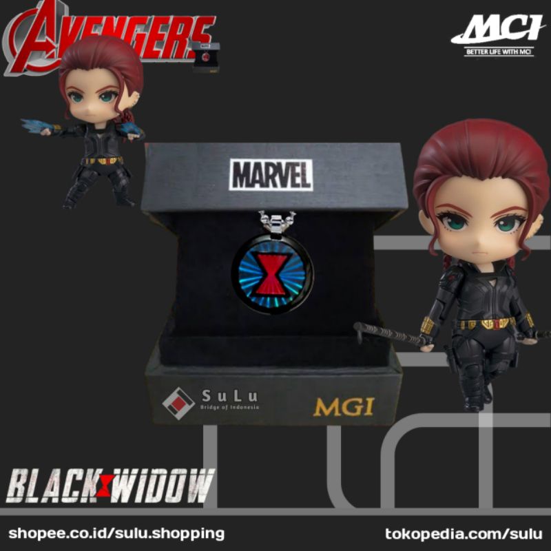 Kalung MCI Pendant MARVEL SERIES Edisi Black Widow