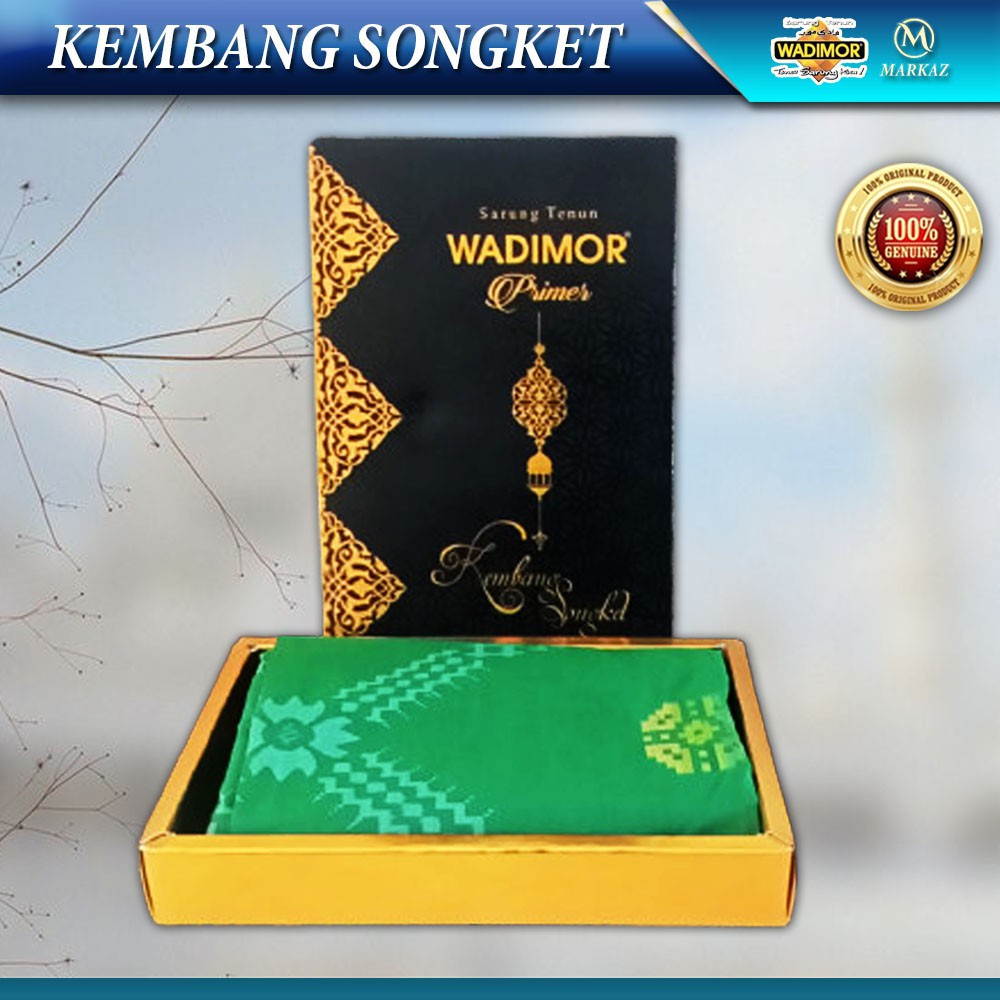 SARUNG WADIMOR PRIA PRIMER KEMBANG SONGKET RANDOM / SARUNG WADIMOR / SARUNG DEWASA / SARUNG TENUN