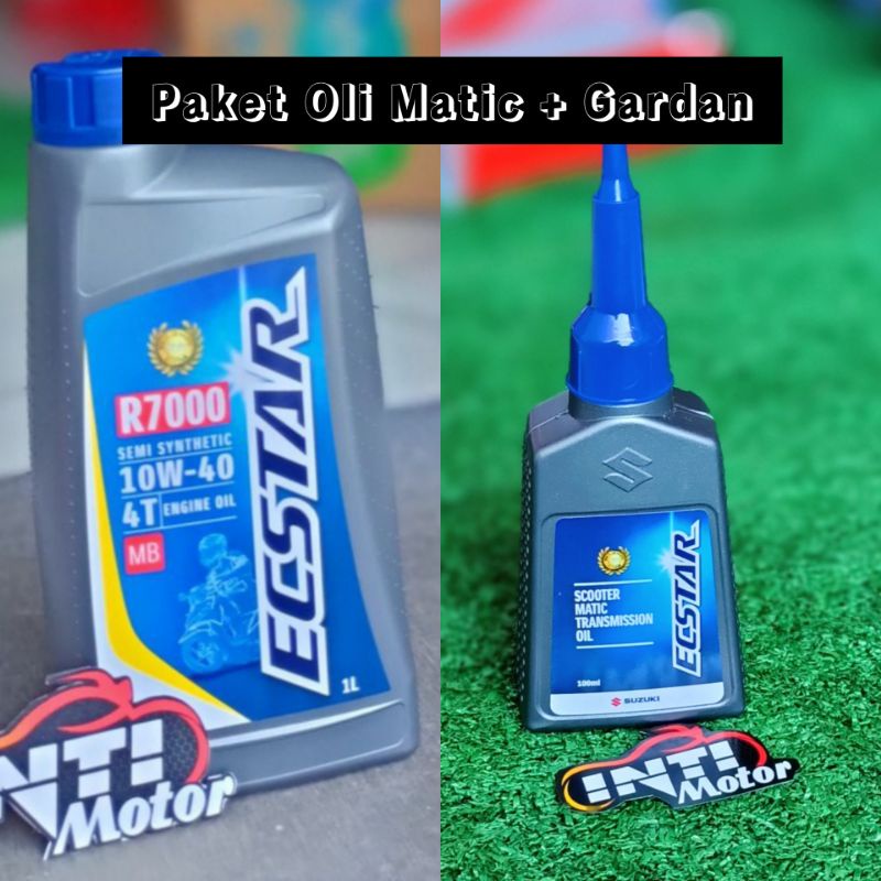 Oli SGO MATIC Scooter dan Paket Oil Gardan SGO Metic 1L suzuki Kemasan Baru New ECSTAR matic 1 liter