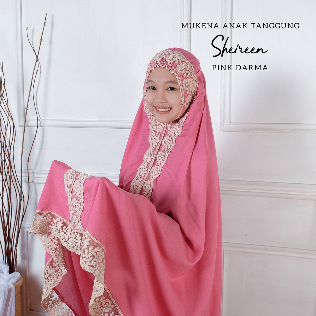 PUSAT MUKENA TASIK - MUKENA ANAK TANGGUNG MOTIF SHIREEN