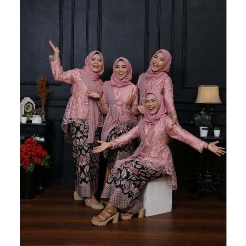 ADA JUMBO || SETELAN BATIK KEBAYA SET WANITA ANJELA DAUN KEBAYA WIDUSA MODERN KEBAYA MODERN WISUDA TUNANGAN LAMARAN  TUNANGAN ATASAN KEBAYA MODERN KEBAYA PESTA KEBAYA KEKINIAN SETELAN KEBAYA TILE KEBAYA TERBARU