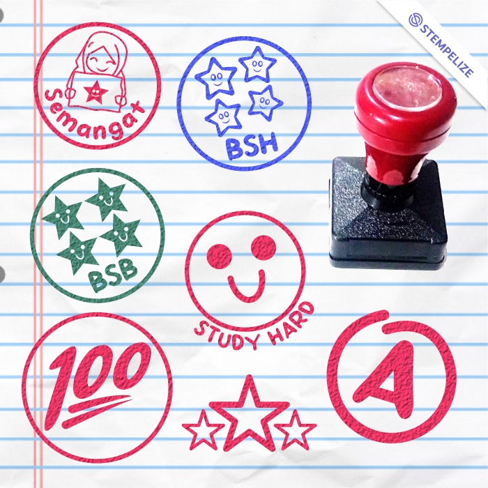 

Stempel Penilaian Anak TK / Paud / Bintang / Nilai / Karakter / Senyum [1 Set]