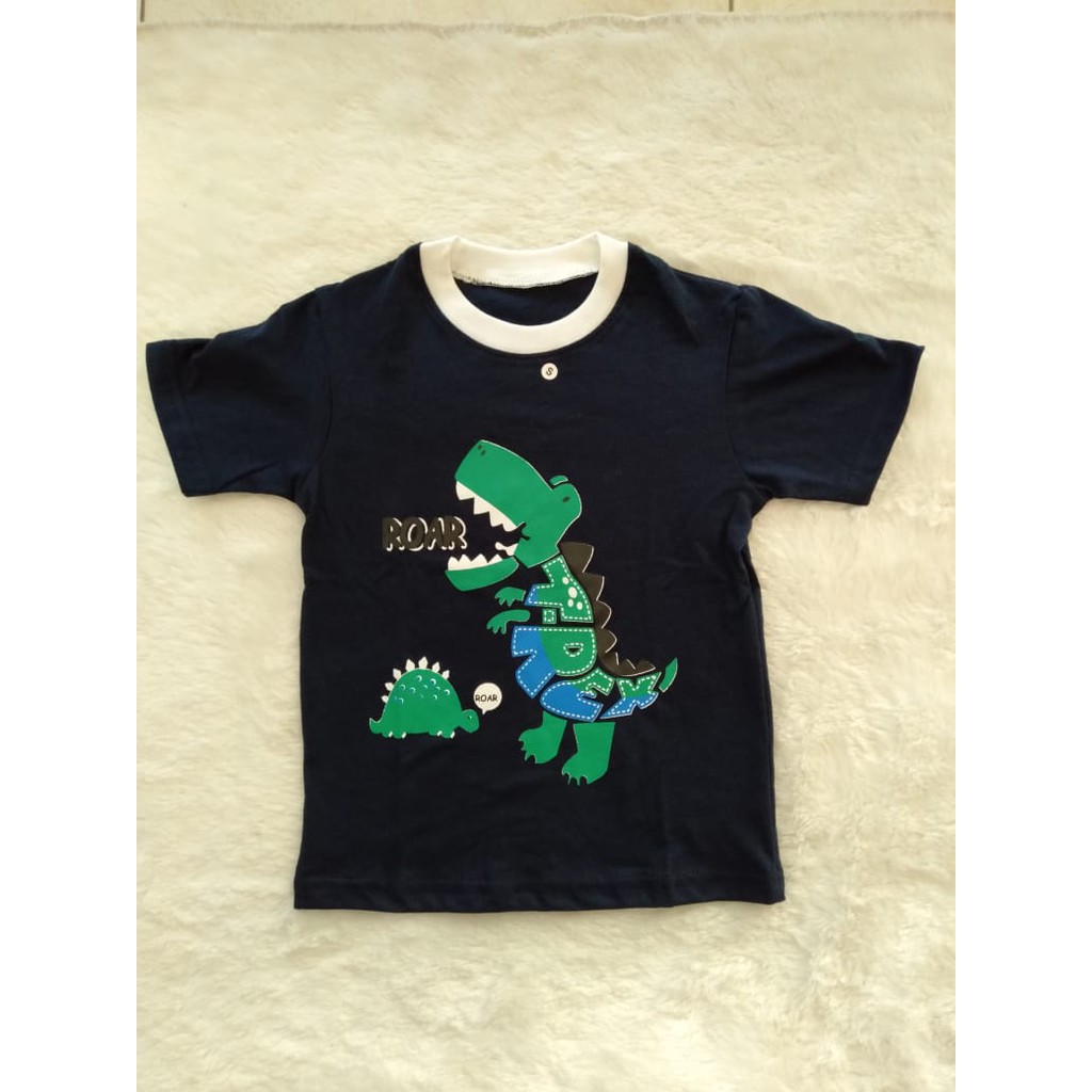 kaos anak motif karakter ukuran L usia  3-4 tahun-3