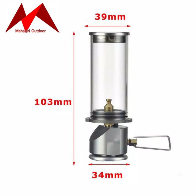 BRS-55 lampu lentera gas camping mancing BRS55 portable lantern lamp