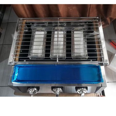 KOMPOR PANGGANGAN GRILL BBQ MURAH NIKO 3 Tungku /  NIKO 2 TUNGKU KOMPOR NIKO NK-GR3ST/ NK GR2ST BODY STAINLESS