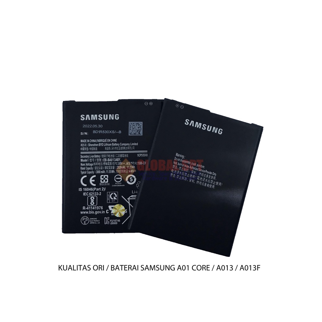 KUALITAS ORI / BATERAI SAMSUNG A01 CORE / BATRE / BATERE SAMSUNG A013 / EB-BA013ABY