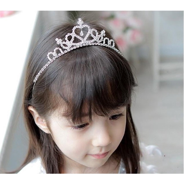 Women Bridal Crystal Crown,Kids Princess Headband,Children Prom Twinkle Rhinestone Glitter Hair Band