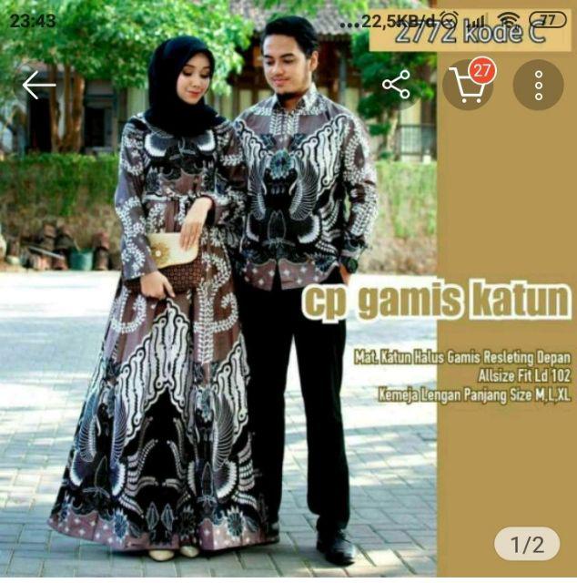 Batik Notoarto Couple Batik Ipnu - Ippnu Bahan Katun Saten Halus Tebel Kualitas