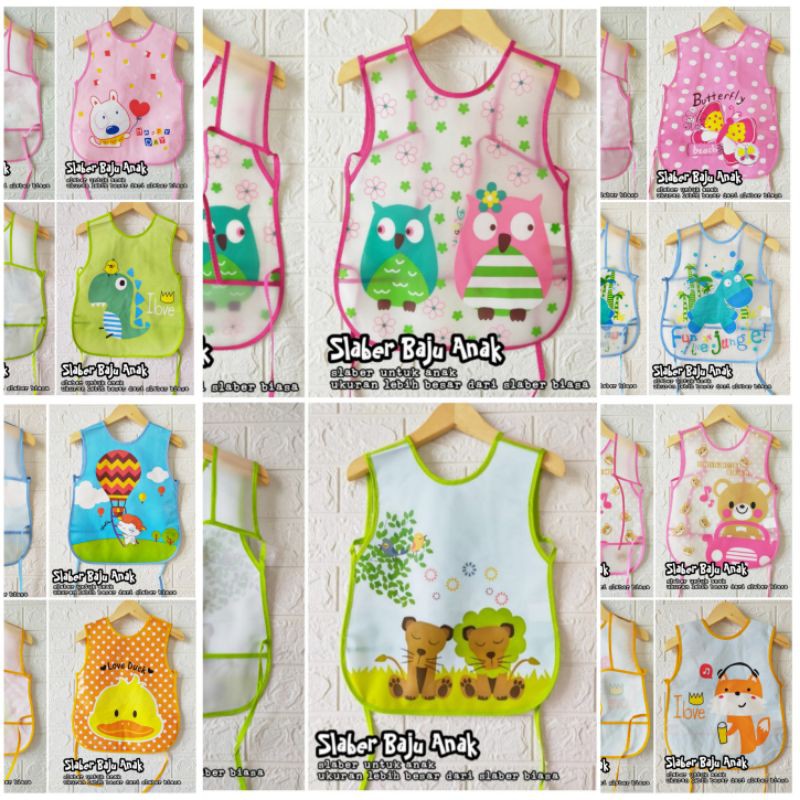 SLABER BAJU slaber anak perlengkapan anak slaber plastik anak