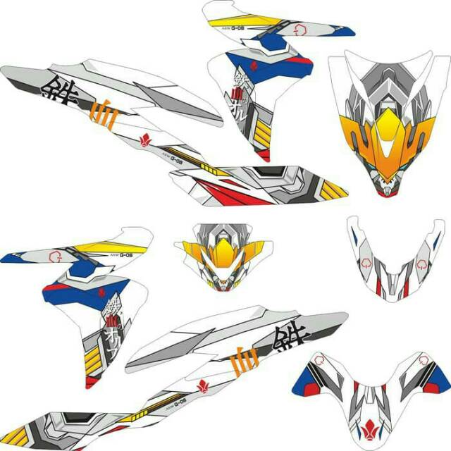 Sticker Vario 2018 Fullbody Gundam Barbatos