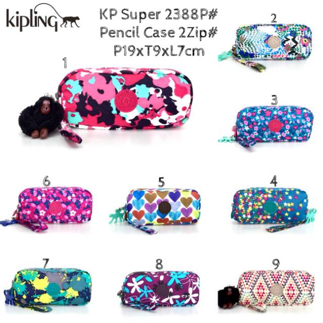 Kipling Super Pencil Case 2 Zip