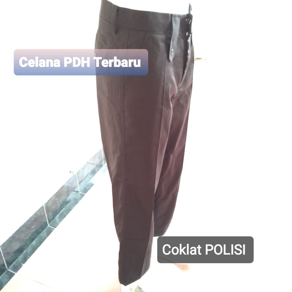 Celana PDH Satpam Terbaru / Celana Satpam Terbaru / Celana PDH PDL SUS Security /warna COKLAT POLISI