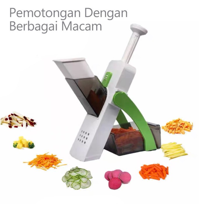 Pemotong Pengiris Parutan Peeler Safe Slicer Vegetable / Pemotong Sayur / Pemotong Sayuran Serbaguna / Pemotong Sayuran Multifungsi / Parutan Serbaguna / Mandoline Slicer Parutan Sayur Multifungsi / Alat Parutan Serbaguna Otomatis Peniris Pemotong Kentang