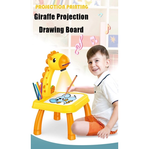 

Mainan Montessori Jerapah Meja Gambar Belajar Anak Proyektor Edukasi Berkualitas