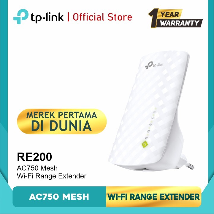 TP-LINK Archer Series RE200 AC750 Dual Band Wi-Fi Range Extender