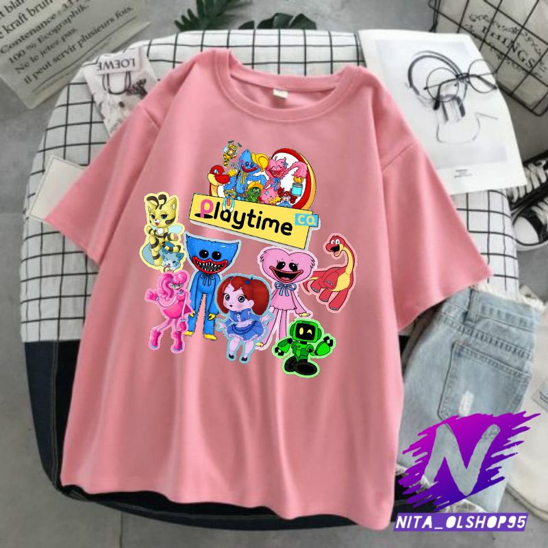 baju anka playtime kaos anak playtime kaos play time huggy wuggy free tulis nama