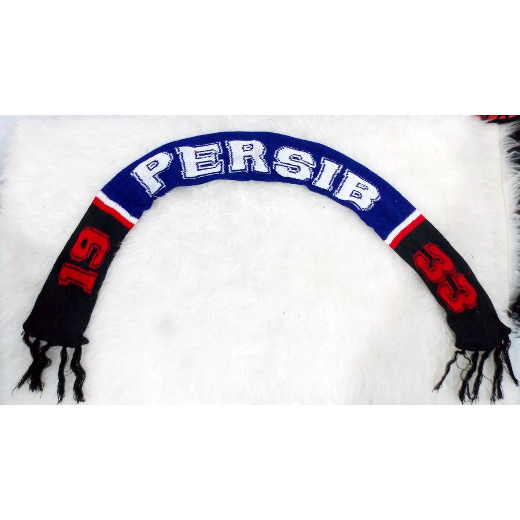 Syal Persib Bandung 1933 Syal rajut hangat Scarf persib 01