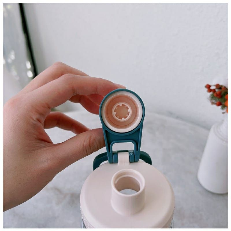 Botol Minum 1000ML/1LITER Plastik Aesthetic BPA FREE HX-514