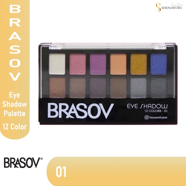 BRASOV EYE SHADOW PALETTE 12 COLORS