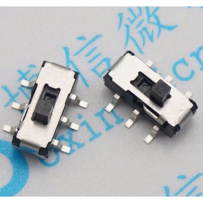 MSS22D18 toggle switch 6p 6pin 6 pin SMD patch handle 2mm saklar geser