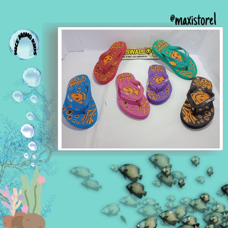 SANDAL JEPIT ANAK SWALLOW NICE MOMO KIDS ORIGINAL SANDAL ANAK SANDAL ANAK PEREMPUAN SENDAL ANAK SAND