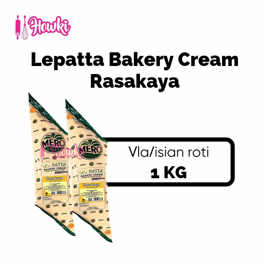 

Lepatta Bakery Cream Rasakaya / Bahan Isian Roti 1 kg