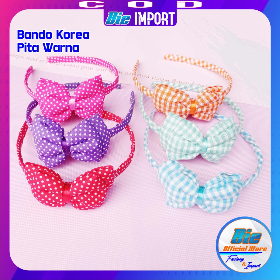 Bando Korea Karakter Pita Warna Impor Best Seller