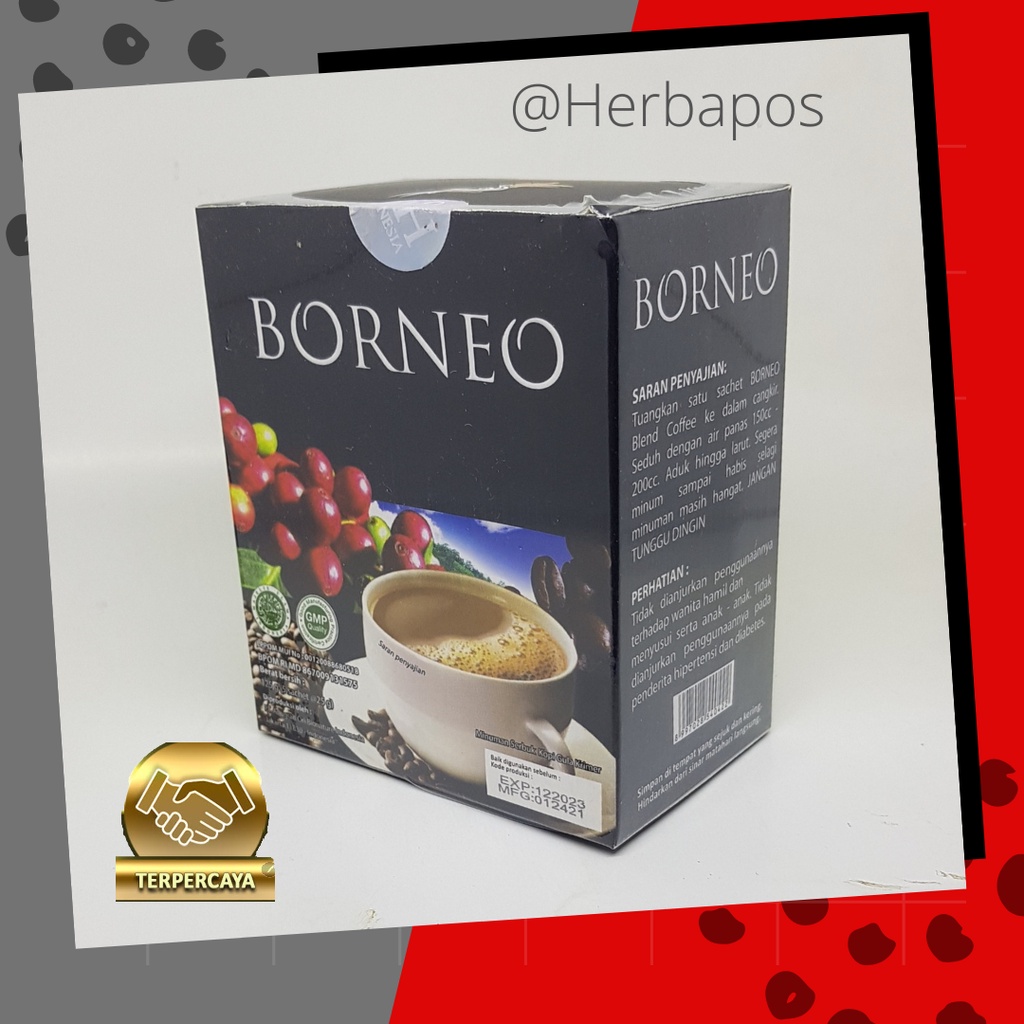 

KOPI INSTAN BORNEO Minuman Serbuk KOPI BORNEO netto 25g BORNEO KOPI BOX bukan sachet