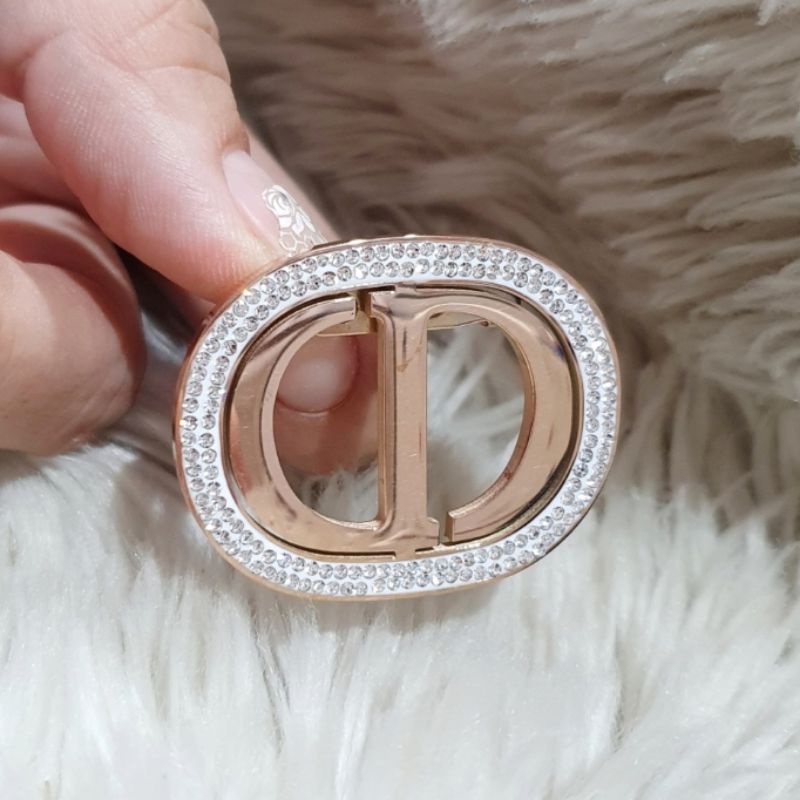 Bros Bahan Titanium import Brooch Branded Band Motif D1or Mata untuk hiasan baju di dada kualitas Import Peniti Baju Import Brooch Titanium Stainless steel Premium Quality Fashion import bahan Bagus B2