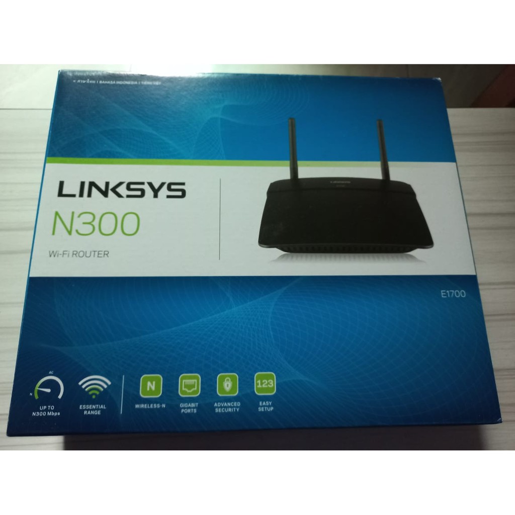 Linksys E1700 Wireless N300 Gigabit Wi-Fi Router - ORIGINAL