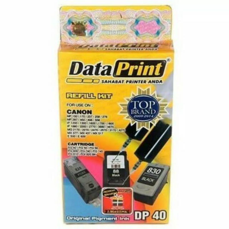 Jual Tinta Data Print DP 40 Black/Hitam untuk semua tipe printer Canon