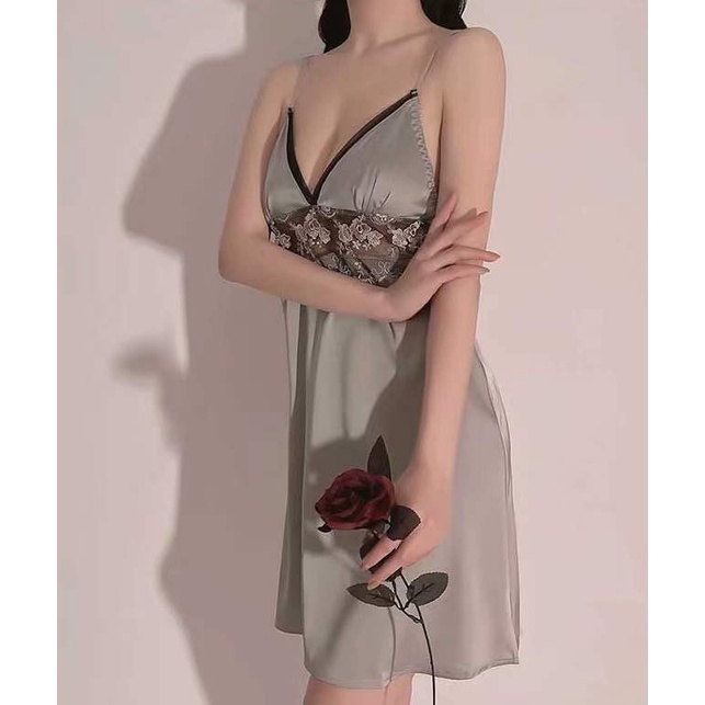 Sexy V-Neck Backless Night  Dress 8169 (M/L)